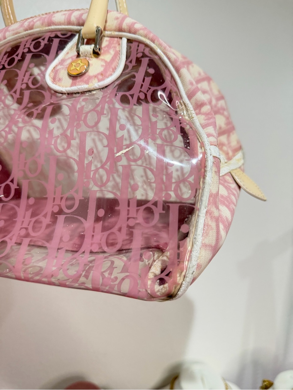 Dior Diorissimo Girly Pink Rain Bowler Bag - Picture 2 of 15